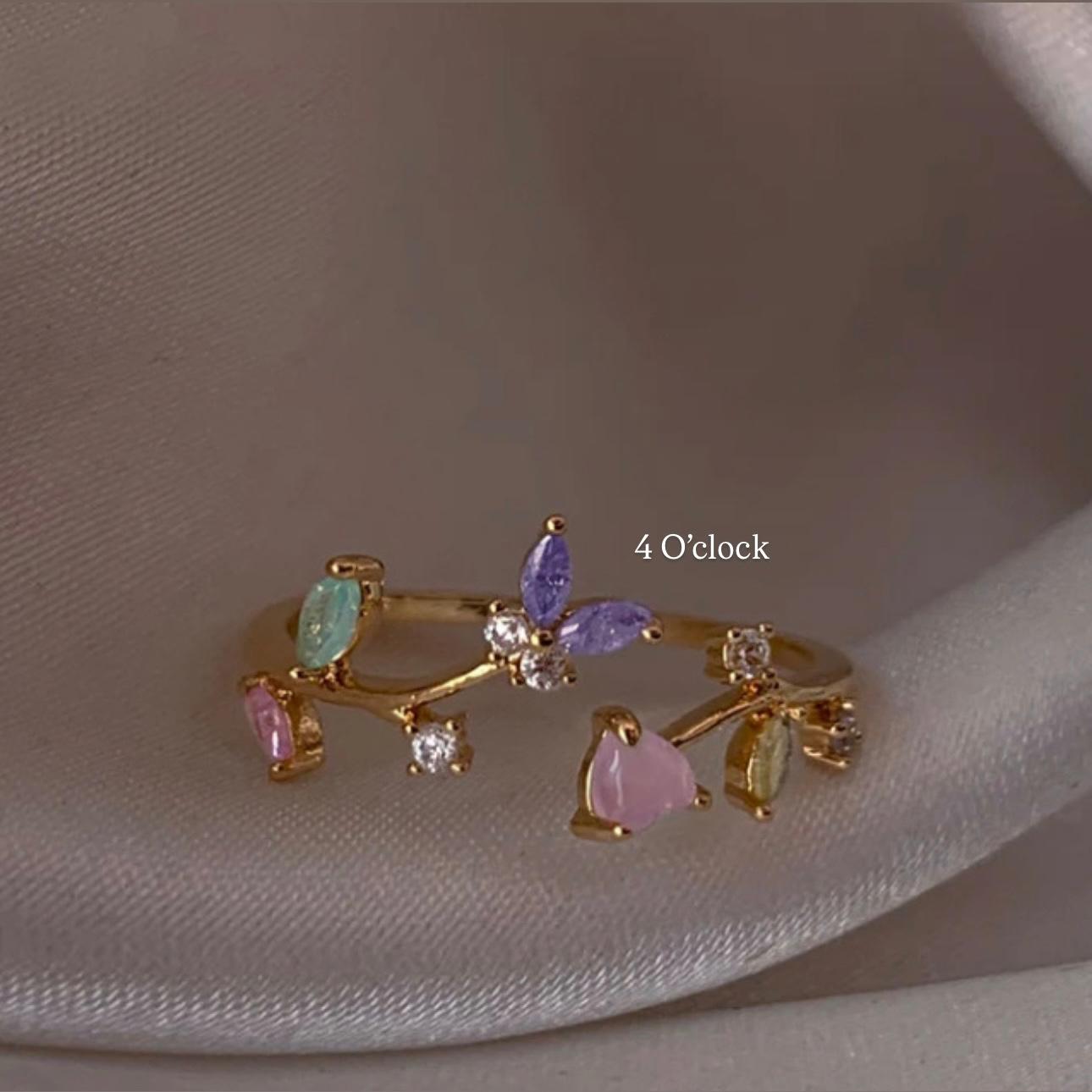 💍R138: Stainless Steel Zircon Minimalistic Finger Ring:(With Box)✨