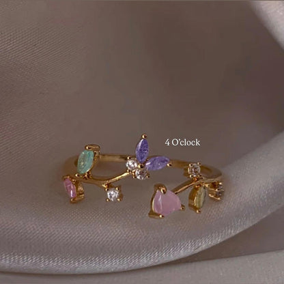💍R138: Stainless Steel Zircon Minimalistic Finger Ring:(With Box)✨