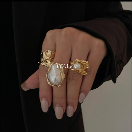 ✨RS06: Maximalistic Finger Ring Sets (Golden) - 3pc✨