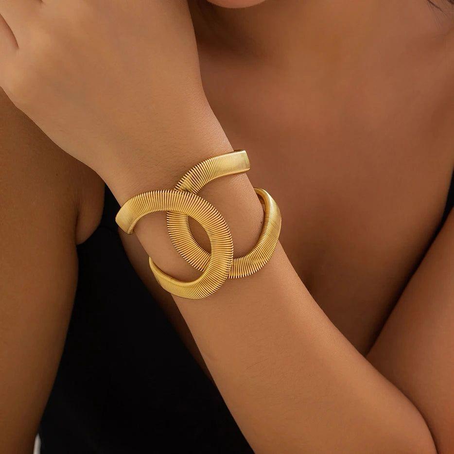 ✨HC34: Handcuff for Stack: Wired Round (Golden)✨