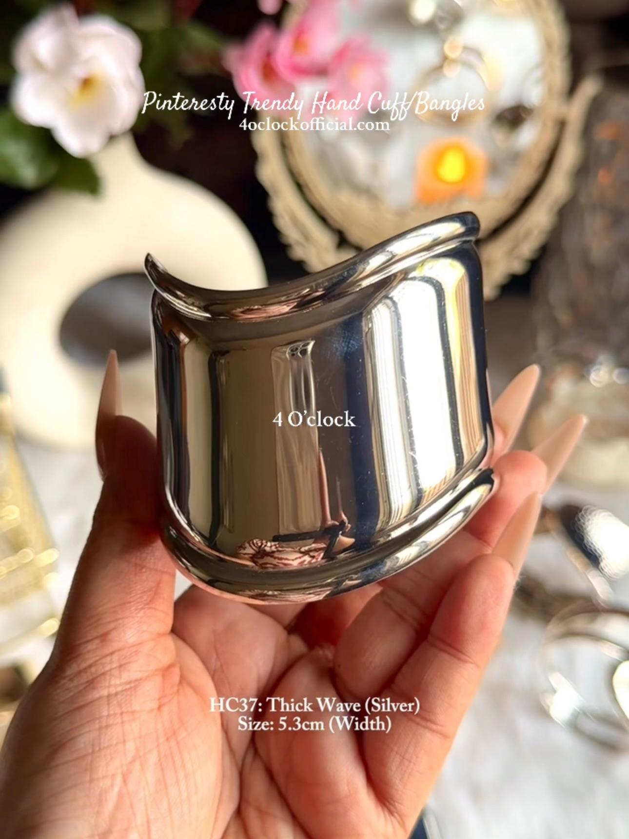 ✨HC37: Handcuff for Stack: Thick Wave (Silver)✨
