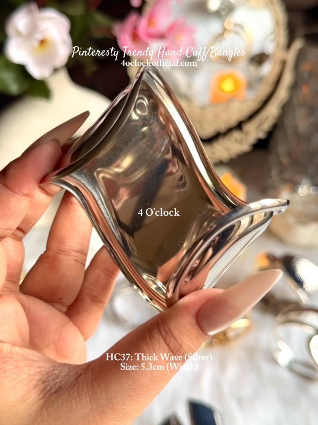 ✨HC37: Handcuff for Stack: Thick Wave (Silver)✨