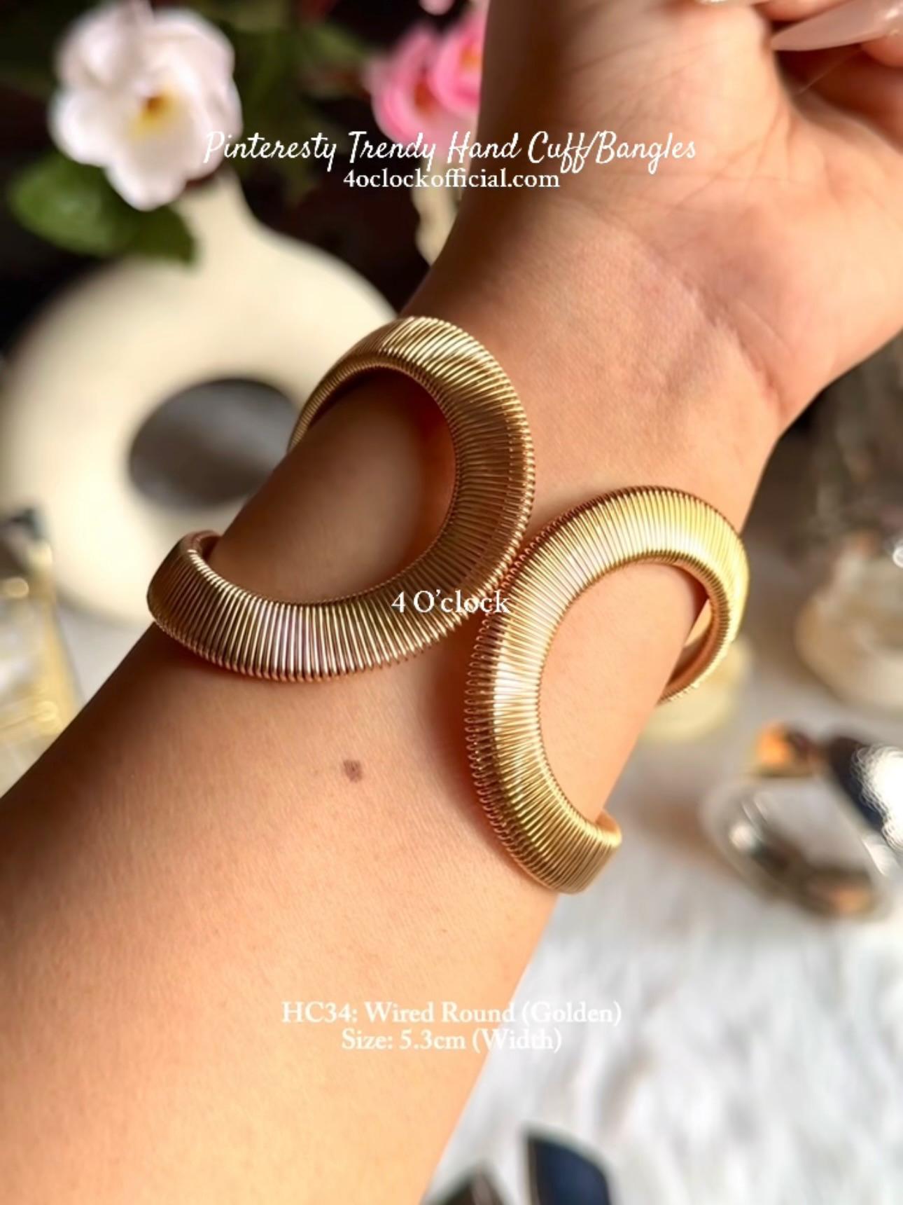 ✨HC34: Handcuff for Stack: Wired Round (Golden)✨