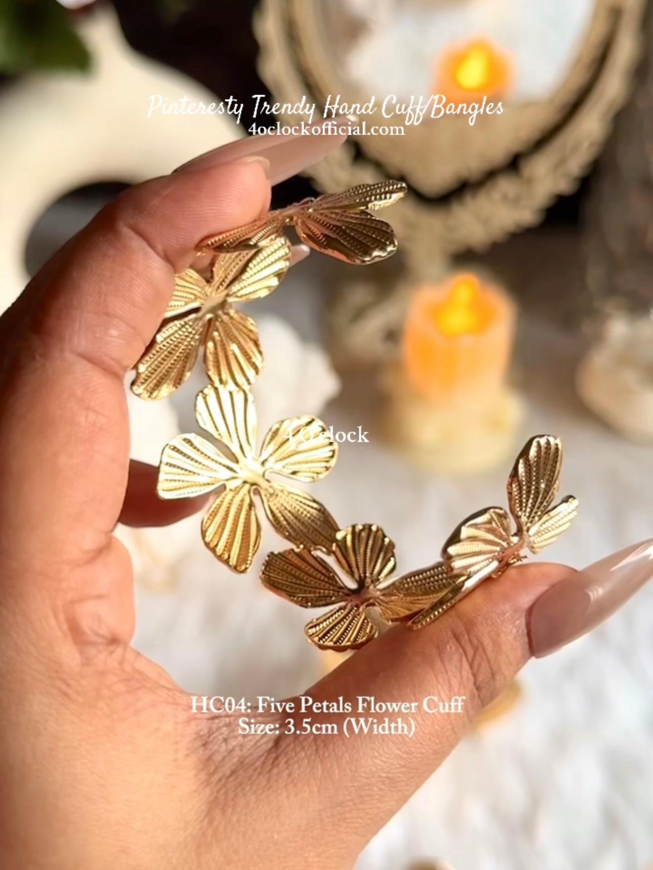 ✨HC4: Handcuff for Stack: Five Petals Flower Cuff✨
