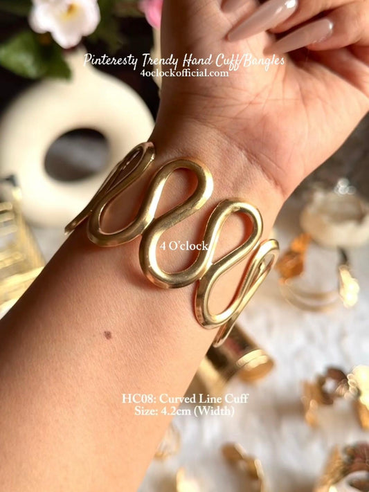✨HC8: Handcuff for Stack: Curved Line Cuff✨