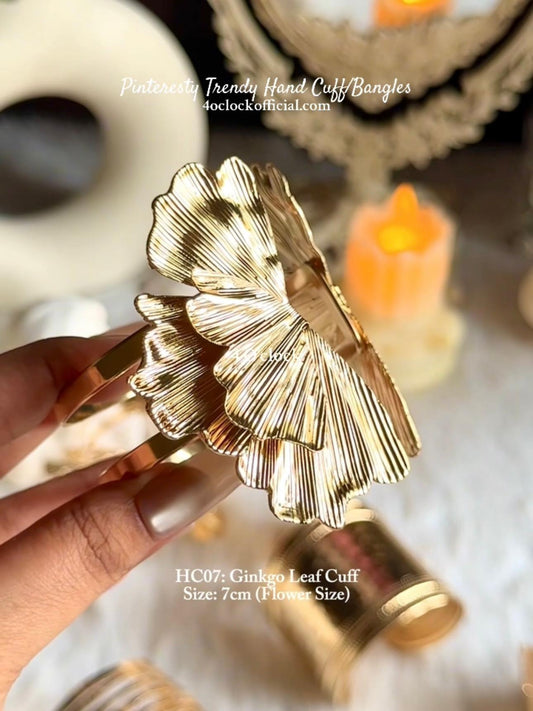 ✨HC7: Handcuff for Stack: Ginkgo Leaf Cuff✨