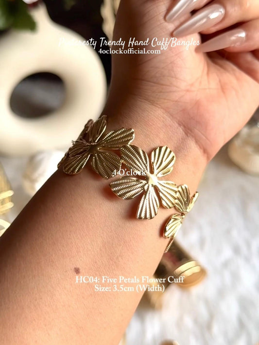 ✨HC4: Handcuff for Stack: Five Petals Flower Cuff✨