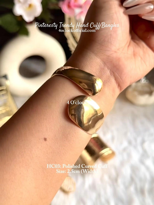 ✨HC3: Handcuff for Stack: Polished Curved Cuff✨