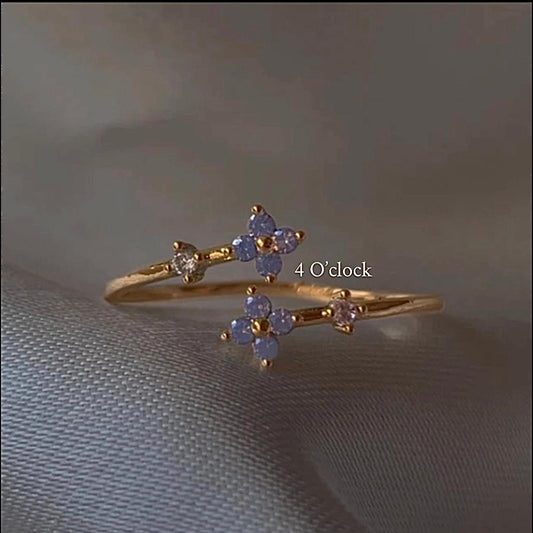 💍R158: Stainless Steel Zircon Minimalistic Finger Ring:(With Box)✨