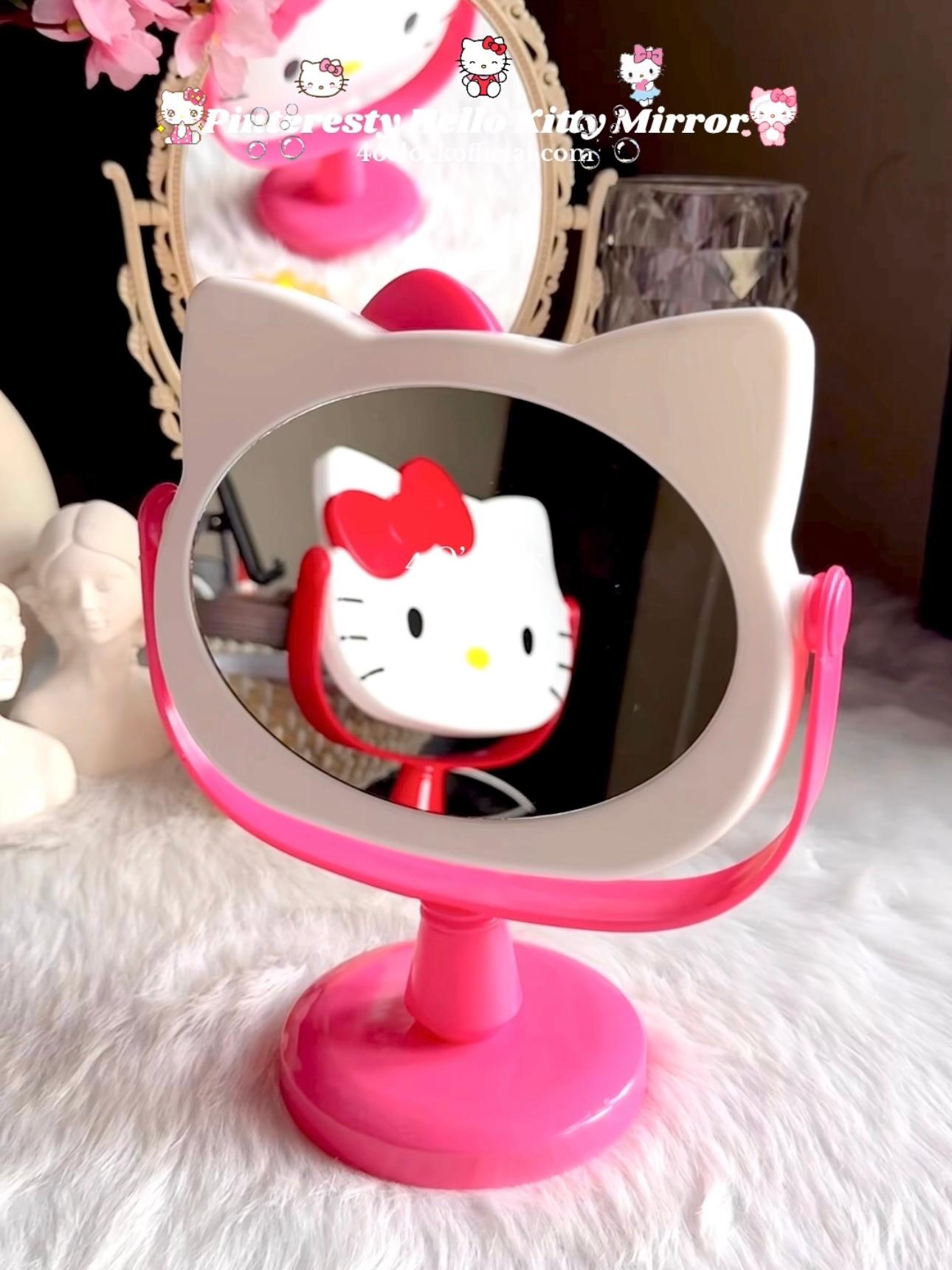 🎀Hello Kitty Table Mirror: Hot Pink🌸