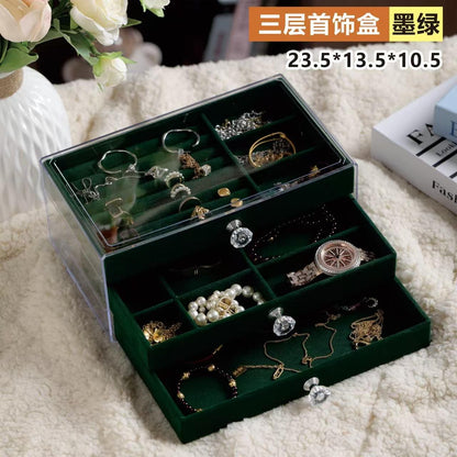 🎀Big Jewelry Organiser: Dark Green💫✨