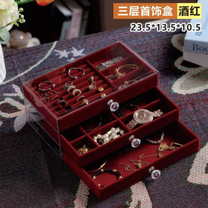 🎀Big Jewelry Organiser: Maroon💫✨