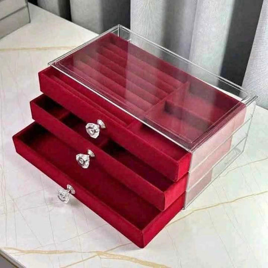 🎀Big Jewelry Organiser: Maroon💫✨