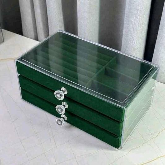 🎀Big Jewelry Organiser: Dark Green💫✨