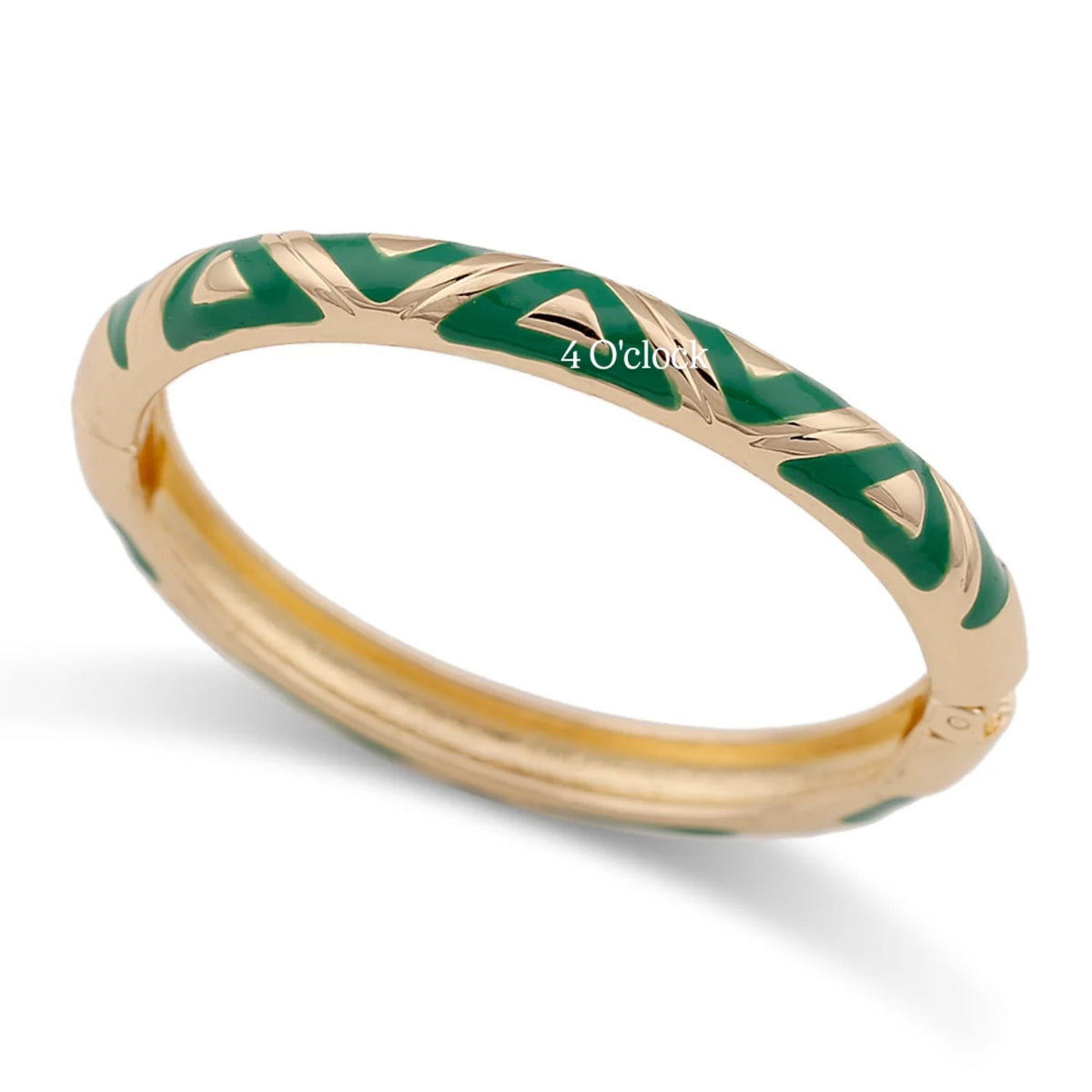 VC83: Vintage Victorian Enamel Bangles : Seafoam Whisper