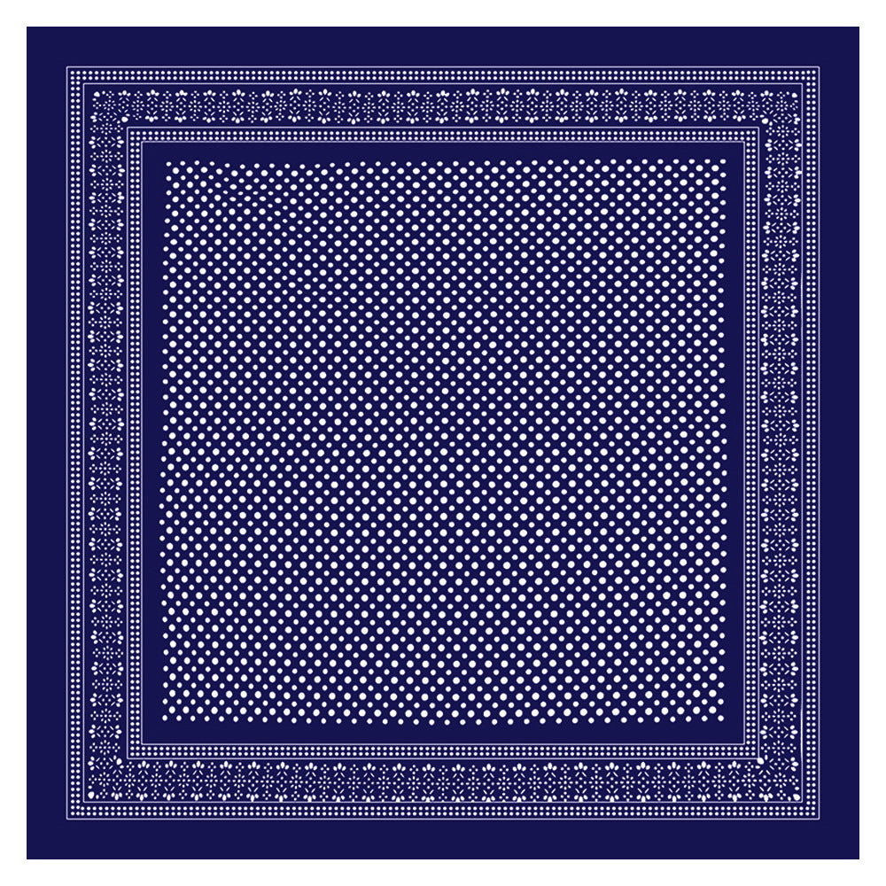 Bandana16: 90’s Bandana: Navy Blue Polka dot