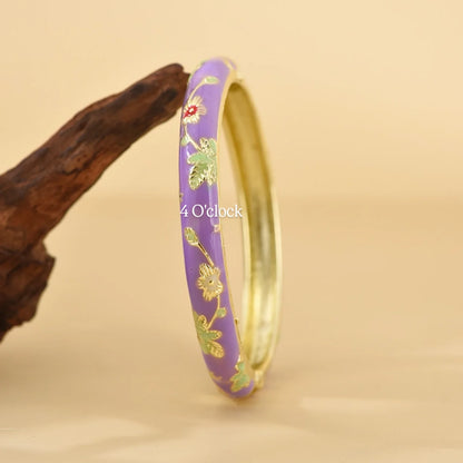 ✨🦢VC119: Vintage Victorian Enamel Bangles : Nebula Muse🌸🕯️