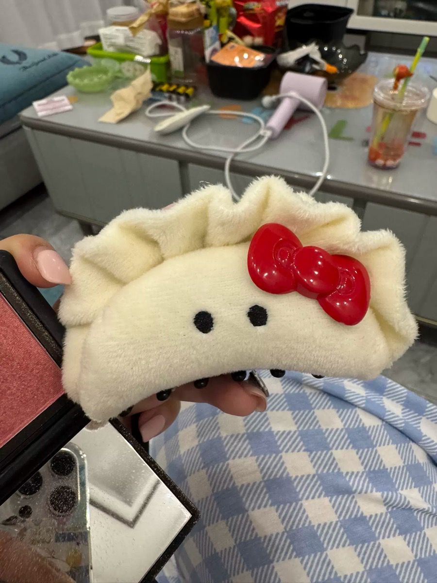 Fluffy Bow Dumpling Hairclaw