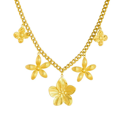 CN08: 18K Gold Plated Premium Stainless Steel Charm Necklace