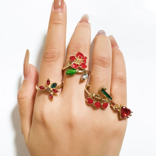 RS133: Maximalistic Finger Ring Sets - 4pcs