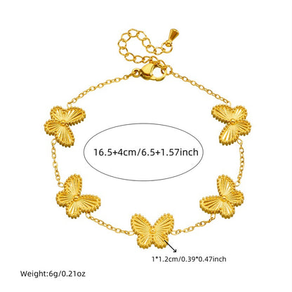 CS16: 18K Gold Plated Premium Stainless Steel Charm Necklace Set