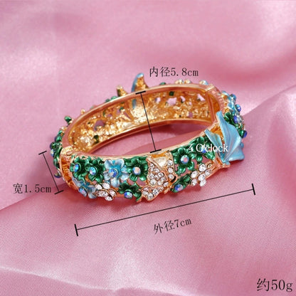 ✨🦢VC200: Vintage Victorian Enamel Bangles : Sky Drift 🌸🕯️