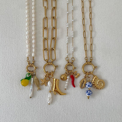 CN60: 18K Gold Plated Premium Stainless Steel Charm Necklace