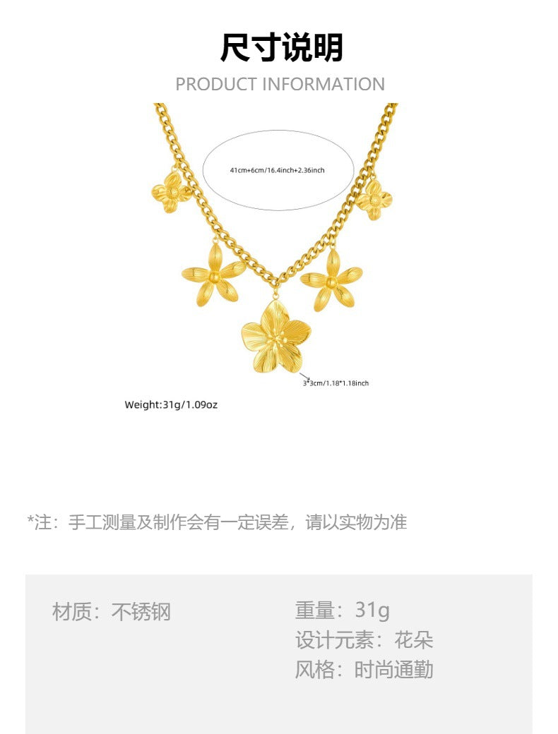 CN08: 18K Gold Plated Premium Stainless Steel Charm Necklace