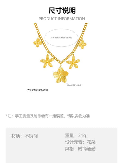 CN08: 18K Gold Plated Premium Stainless Steel Charm Necklace