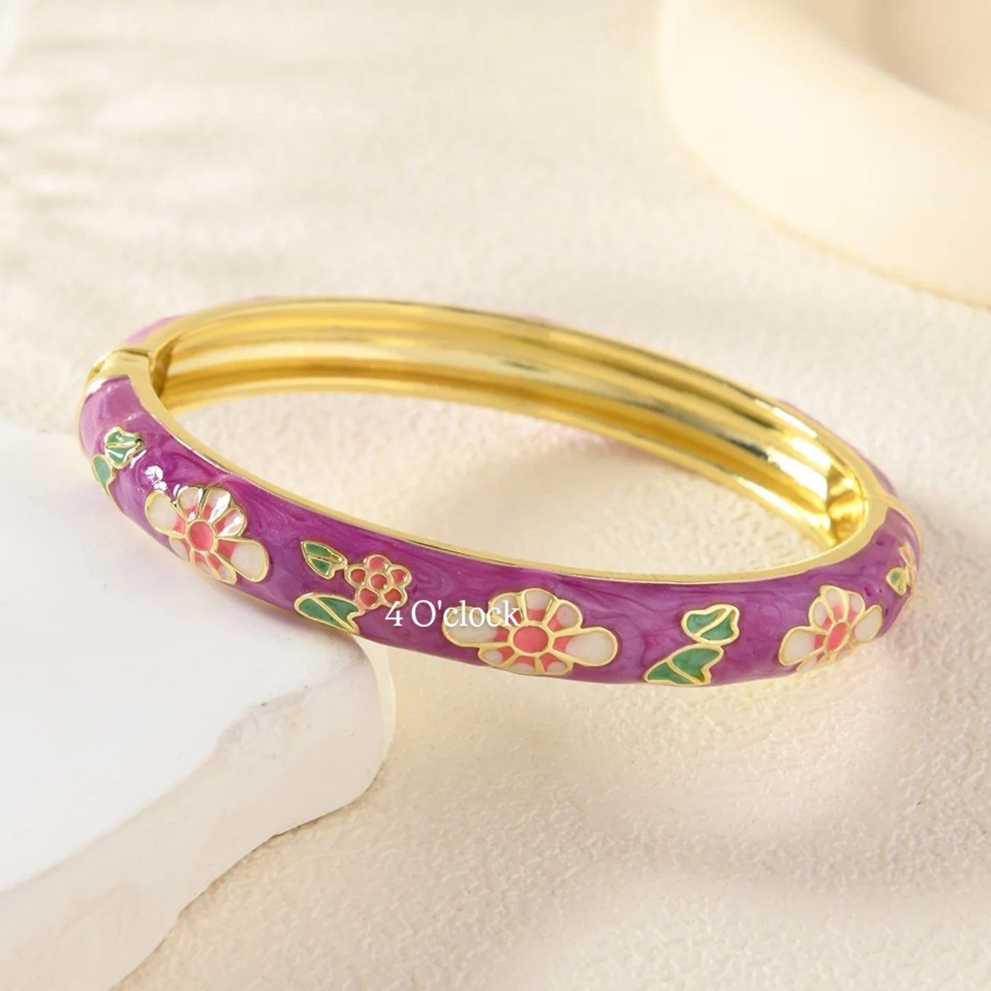 ✨🦢VC186: Vintage Victorian Enamel Bangles : Violet Evergarden 🌸🕯️