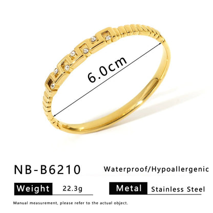 CB18: 18k Gold Plated Premium Stainless Steel Cuff Bangles