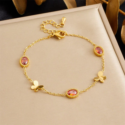 BN16: 18K Gold Plated Premium Stainless Steel Charm Bracelet