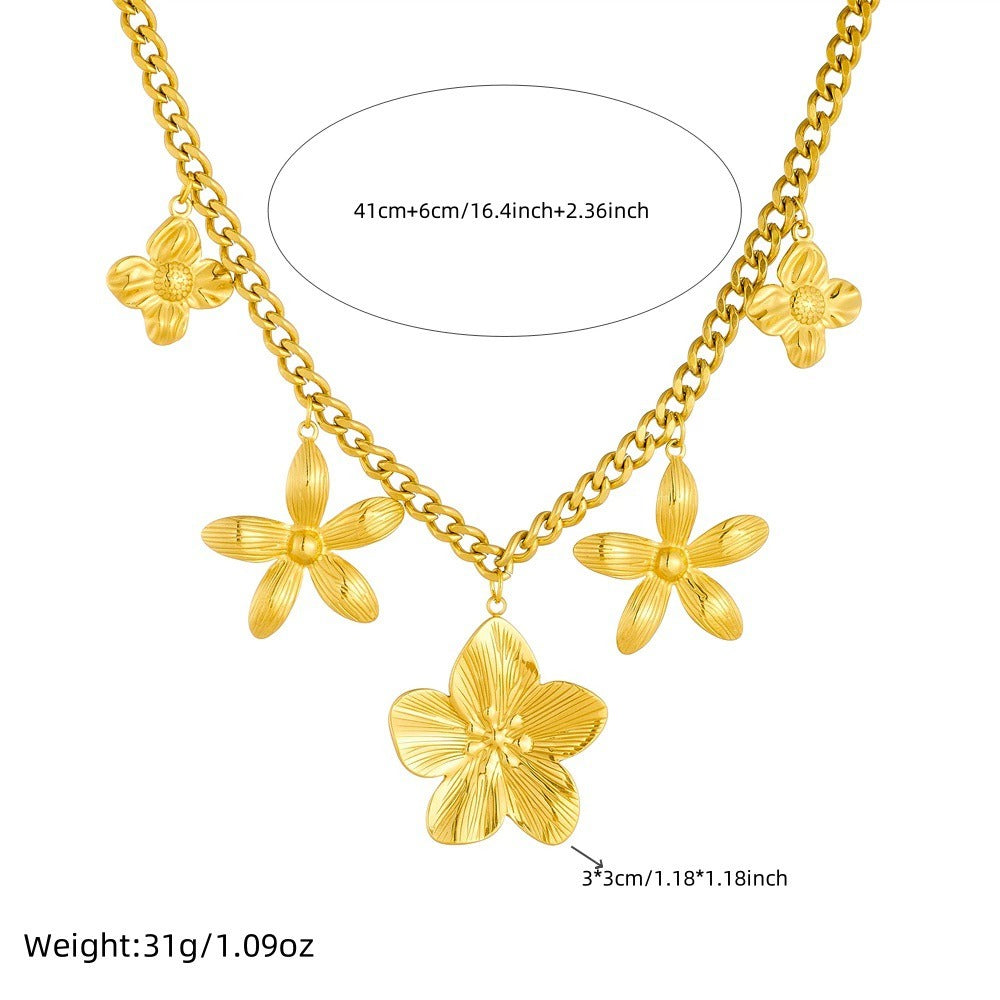 CN08: 18K Gold Plated Premium Stainless Steel Charm Necklace