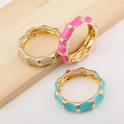 VC76: Vintage Victorian Enamel Bangles : Rainbow Dream