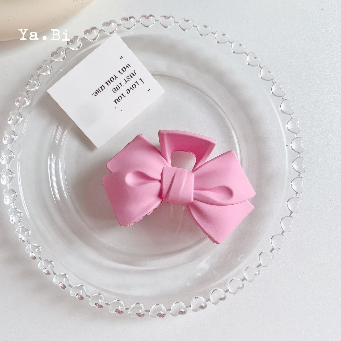 Bow Hairclaws : Rose Red