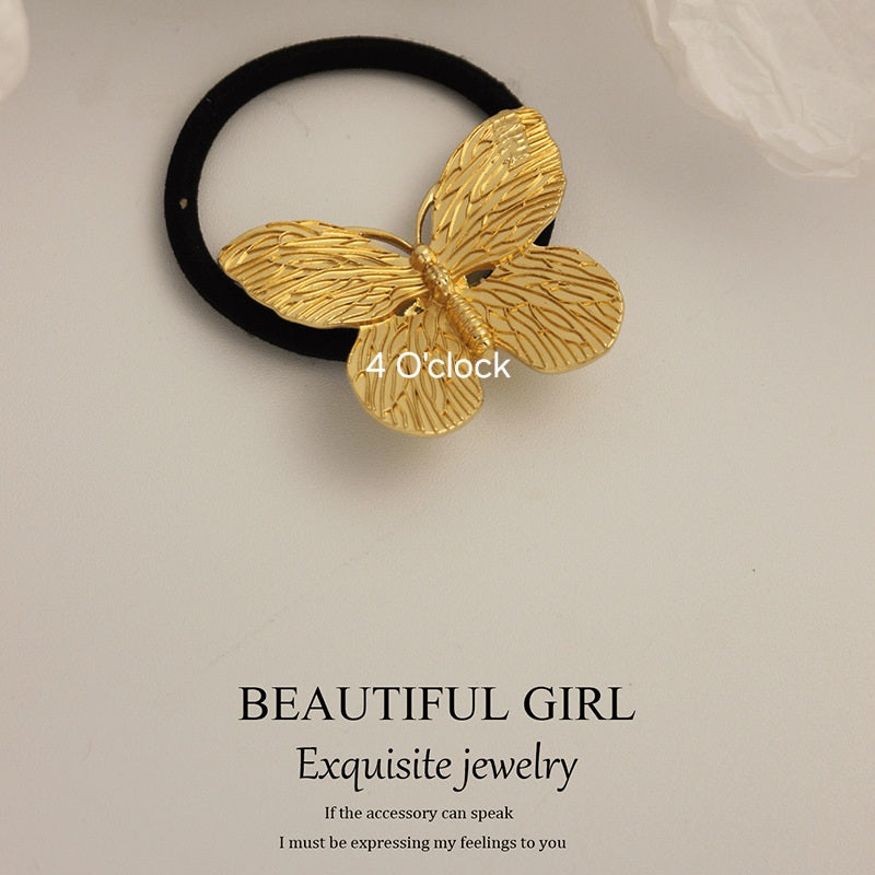 Pinteresty Chunky Hairband : Golden Butterfly