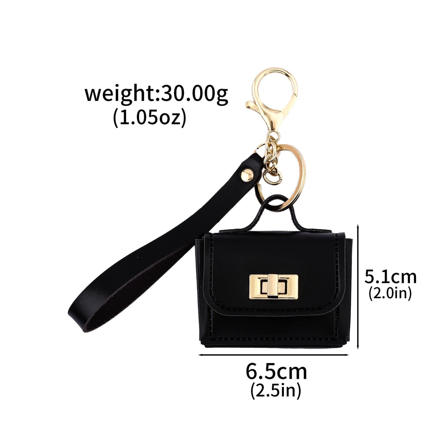 Mini Bag Charm: Black