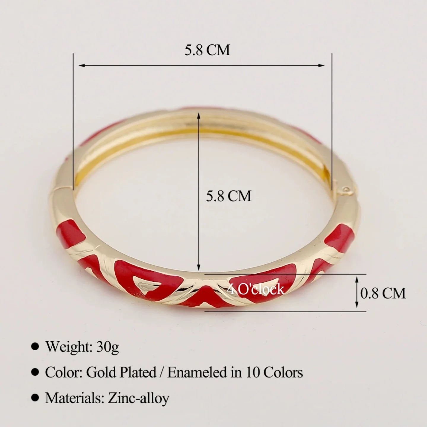 ✨🦢VC87: Vintage Victorian Enamel Bangles : Crimson Velvet 🌸🕯️