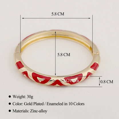 ✨🦢VC87: Vintage Victorian Enamel Bangles : Crimson Velvet 🌸🕯️