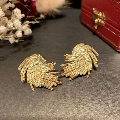 Vintage Earrings: Spiral Shaped