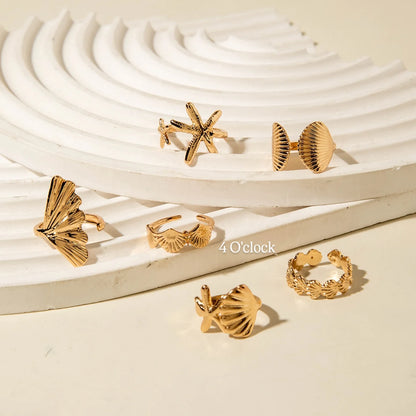 ✨RS72: Maximalistic Finger Ring Sets (Golden) - 6pcs (Full set adjustable)