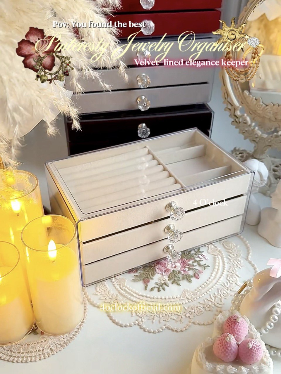 Big Jewelry Organiser: Off White