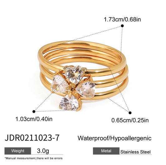 R308: Premium Stainless Steel Finger Ring (3 pcs set)