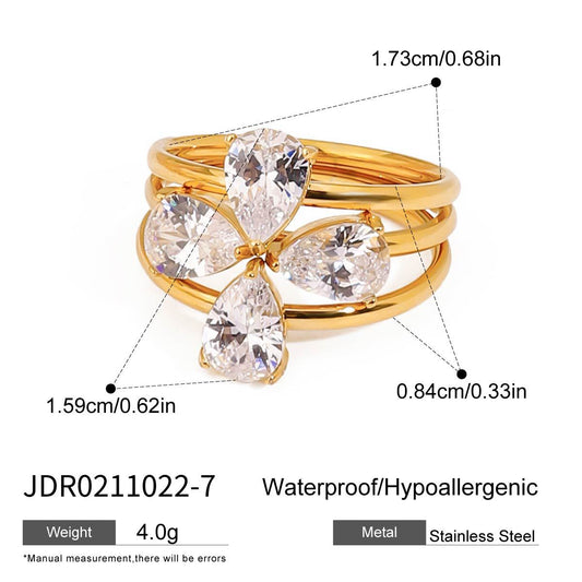 R309: Premium Stainless Steel Finger Ring (3 pcs set)