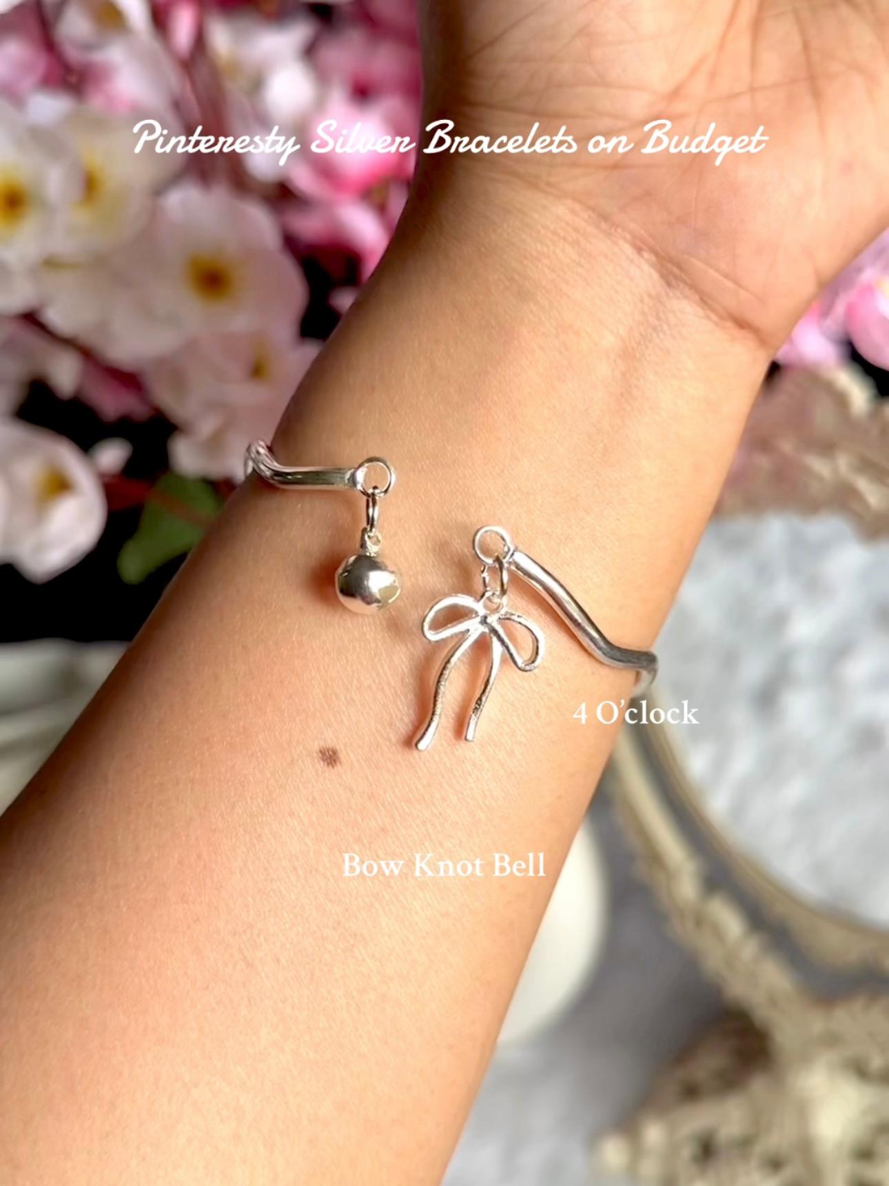 Pinteresty Silver Bracelets: Bow Knot Bell✨