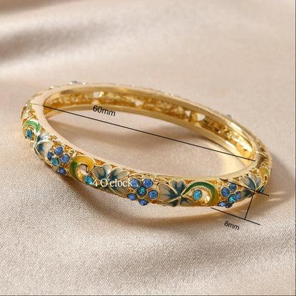 ✨🦢VC169: Vintage Victorian Enamel Bangles : Sea Breeze 🌸🕯️