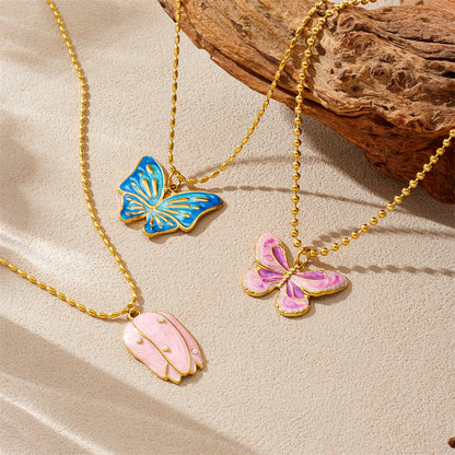 CN49: 18K Gold Plated Premium Stainless Steel Charm Necklace