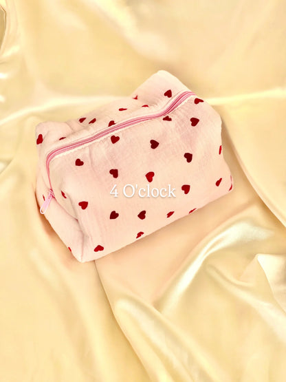 🎀 32.Pinteresty Makeup Bag: Pink Heart🫧