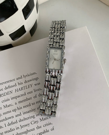 W07: IEKE Branded Wrist Watch: Silver (WITH BOX)