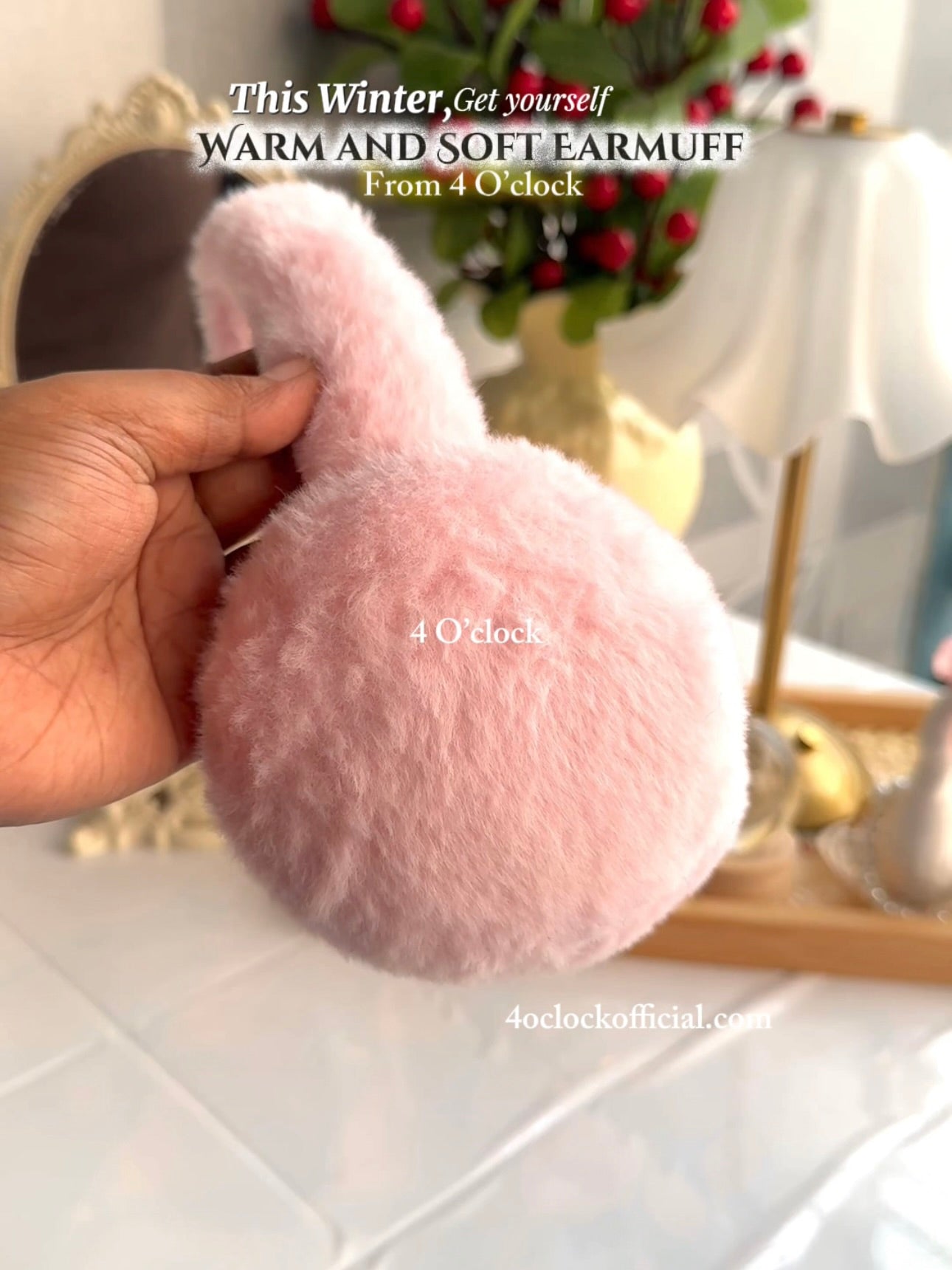 Winter Earmuffs: Pink